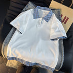 Cleanfit Plaid Polo Shirt T-Shirt for Men and Women