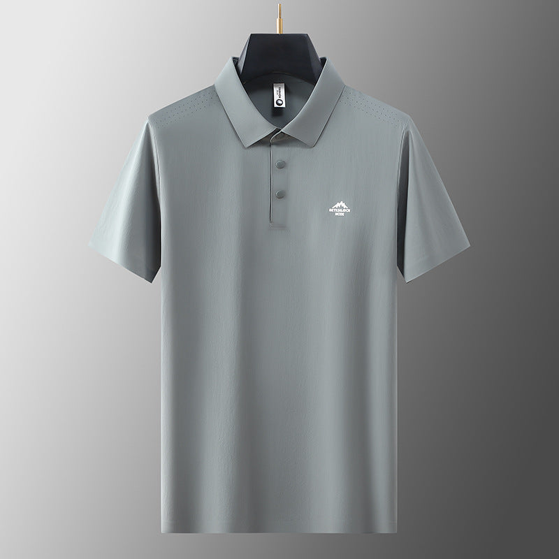 Short Sleeve Polo Shirt for Men Collar T-Shirt