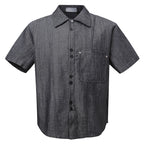 Polo Collar Short Sleeve Shirt Summer Loose Collar Shirt Men