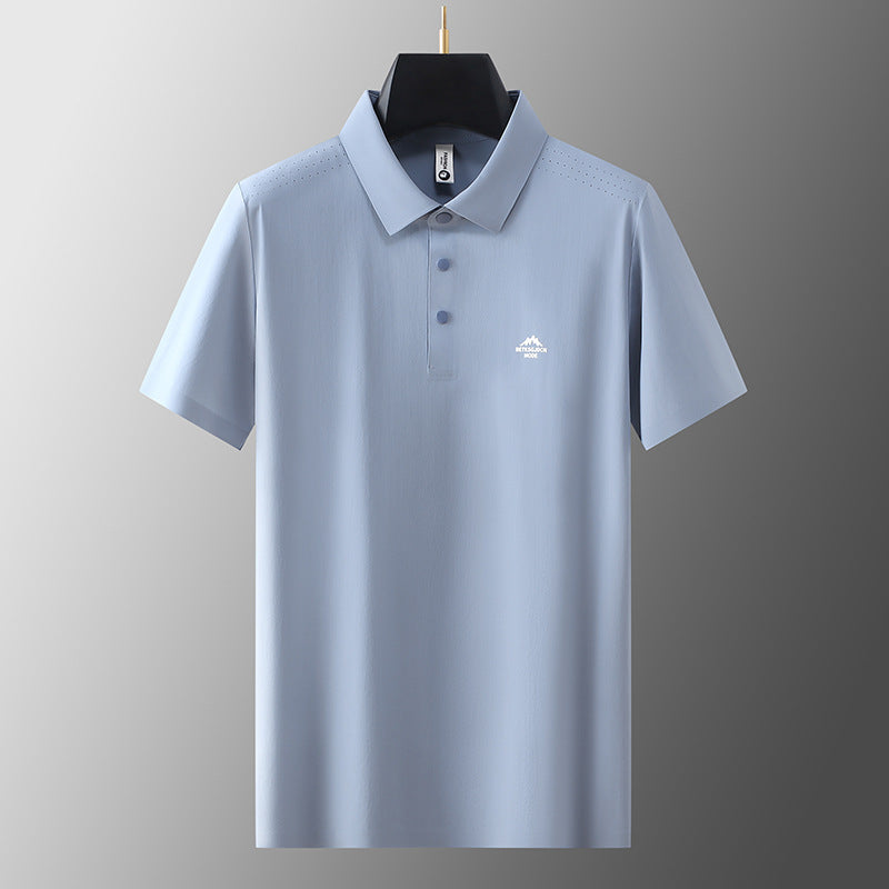Short Sleeve Polo Shirt for Men Collar T-Shirt
