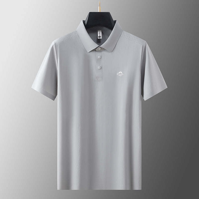 Short Sleeve Polo Shirt for Men Collar T-Shirt
