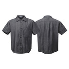 Polo Collar Short Sleeve Shirt Summer Loose Collar Shirt Men